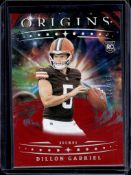 DILLON GABRIEL 2025 PANINI ORIGINS RED ROOKIE CARD