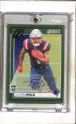 JA'LYNN POLK 2024 PANINI ZENITH 2 MINUTE GREEN AUTOGRAPH ROOKIE CARD