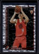 YANG HANSEN 2025-26 TOPPS SILVER FOIL ROOKIE CARD