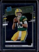 JORDAN LOVE 2020 DONRUSS CLEARLY BLUE ROOKIE CARD