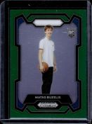 MATAS BUZELIS 2024-25 PANINI PRIZM DRAFT GREEN PRIZM ROOKIE CARD