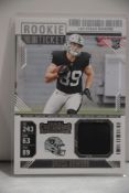 BROCK BOWERS 2024 PANINI CONTENDERS JERSEY ROOKIE CARD