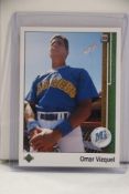 OMAR VIZQUEL 1989 UPPER DECK ROOKIE CARD