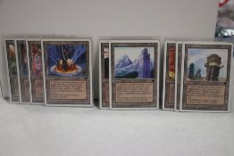MAGIC THE GATHERING 1995 LOT WITH URZA'S MINE, URZA'S TOWER AND URZA'S POWER PLANT