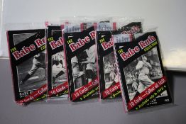 1992 BABE RUTH COLLECTION 5 PACK LOT
