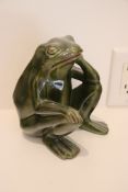 SIGNED CERAMIC FROG