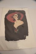 SULTRY LADY SIGNED PRINT