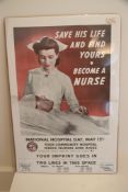 VINTAGE NURSE POSTER
