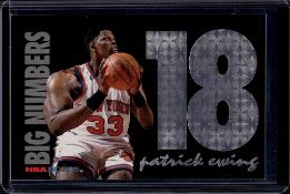 PATRICK EWING 1994-95 HOOPS BIG NUMBERS SILVER FOIL INSERT