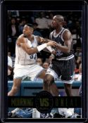 SHAQUILLE O'NEAL ALONZO MOURNING 1993-94 SKYBOX SHOWDOWN INSERT