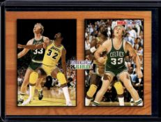 LARRY BIRD MAGIC JOHNSON 1993-94 HOOPS COMBO INSERT