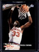 PATRICK EWING ALONZO MOURNING 1993-94 HOOPS FACE TO FACE INSERT