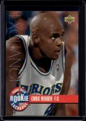 CHRIS WEBBER 1993-94 UPPER DECK DRAFT EXCHANGE SILVER ROOKIE CARD