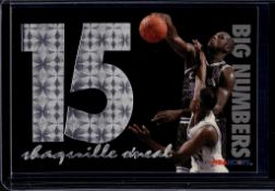 SHAQUILLE O'NEAL 1994-95 HOOPS BIG NUMBERS SILVER FOIL INSERT