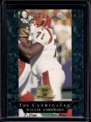 WILLIE ANDERSON 1996 COLLECTORS EDGE PRESIDENT'S RESERVE ROOKIE CARD
