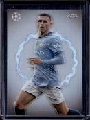 PHIL FODEN 2024-25 TOPPS CHROME UEFA CHAMPIONS CIRCLE OF POWER REFRACTOR