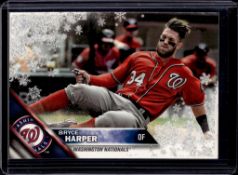 BRYCE HARPER 2016 TOPPS HOLIDAY SILVER SPARKLE FOIL