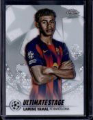 LAMINE YAMAL 2025-26 TOPPS CHROME UEFA ULTIMATE STAGE REFRACTOR SP