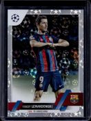 ROBERT LEWANDOWSKI 2022-23 TOPPS UEFA SOCCER BALL FOIL SP