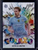 KEVIN DE BRUYNE 2024-25 TOPPS CHROME GOLAZO REFRACTOR