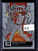 SHOHEI OHTANI 2022 PANINI OPTIC BOMB SQUAD SILVER PRIZM SP