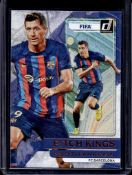 ROBERT LEWANDOWSKI 2022-23 DONRUSS FIFA PITCH KINGS BRONZE INSERT