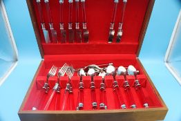 RED LUCITE FLATWARE