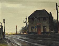 Piet LIPPENS (1890-1981), House with lantern, oil on canvas, signed