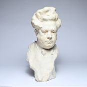 Achiel Jan Frans MOORTGAT (1881–1957), patinated plaster head of Felix Timmermans, signed