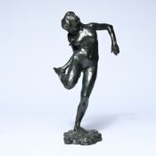 DEGAS, Danseuse regardant la plante de son pied droit, bronze statue (posthumous edition), signed