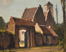 Piet LIPPENS (1890-1981), oil on canvas, Farmhouse in Mooregem, signed