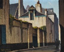 Piet LIPPENS (1890-1981), Animated City View, oil on canvas, signed