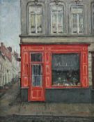 Jacques BERGMANS (1891-1959), gable facade, oil on canvas, signed and dated 1926