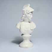 Alabaster bust of the Greek goddess Athena