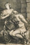 Willem PANNEELS (c.1600-c.1640), etching, Caritas Romana (Roman Charity), an iconic depiction of Cim