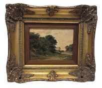Unidentified Painter of the Barbizon School. "Landscape"