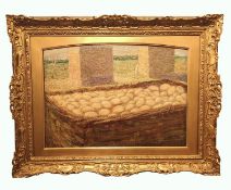 Ernesto Barbero (1887 - 1936) Attributed. "Basket of Potatoes"