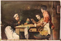 20th-Century French School. "The Card Game"