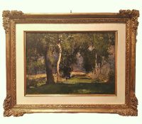 Vittorio Cavalleri (1860 - 1938). "Undergrowth"