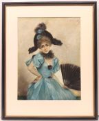 19th-Century Artist. "The Little Columbine"
