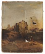 19th-Century Painting. "Daytime Scene"
