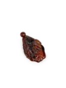 AN AMBER SNUFF BOTTLE, China, early 20th century