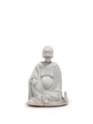 A BLANC-DE-CHINE PORCELAIN LAUGHING BUDDHA, China, Qing dynasty (1644-1911)