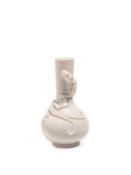 A BLANC-DE-CHINE PORCELAIN VASE, China, Qing dynasty, 18th/19th century