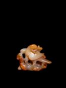 A SMALL AGATE CARVING, China, Qing dynasty (1644-1911)