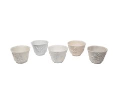 FIVE BLANC-DE-CHINE PORCELAIN CUPS, China, Kangxi period (1661-1722)