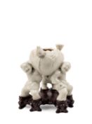 A BLANC DE CHINE PORCELAIN CENSER, China, Republic Period (1912-1949)