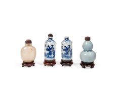 QUATTRO SNUFF BOTTLES, China, late 19th/early 20th century