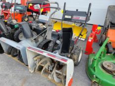 White Snow Boss 850 Snow Blower 'Ride & Drive - Drive Train Guarantee'