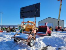 Traffcon Arrow Board on Trailer 'NO TITLE'